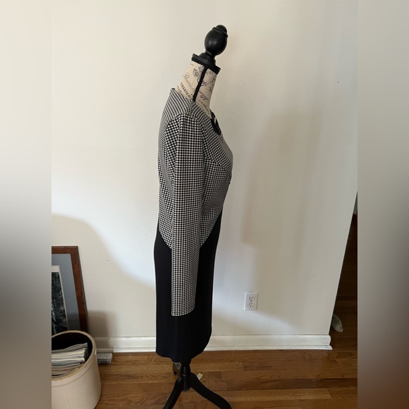 Venus Houndstooth Long Sleeve Dress 8 - Picture 6 of 12